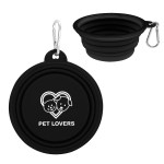 Collapsible Pet Bowl - 2412 BLK Silkscreen Collapsible Pet Bowl - 2412 BLK Silkscreen