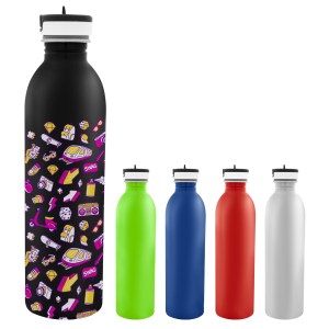 24 Oz. Full Color Stainless Steel Newcastle Bottle 1 24 Oz. Full Color Stainless Steel Newcastle Bottle 1