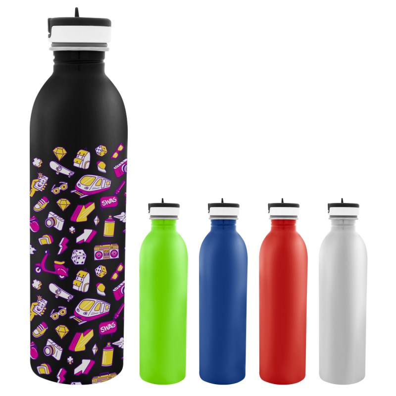 24 Oz. Full Color Stainless Steel Newcastle Bottle 1 24 Oz. Full Color Stainless Steel Newcastle Bottle 1