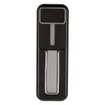 Phone Stand With Finger Loop - 2934 BLKGRA Blank Phone Stand With Finger Loop - 2934 BLKGRA Blank