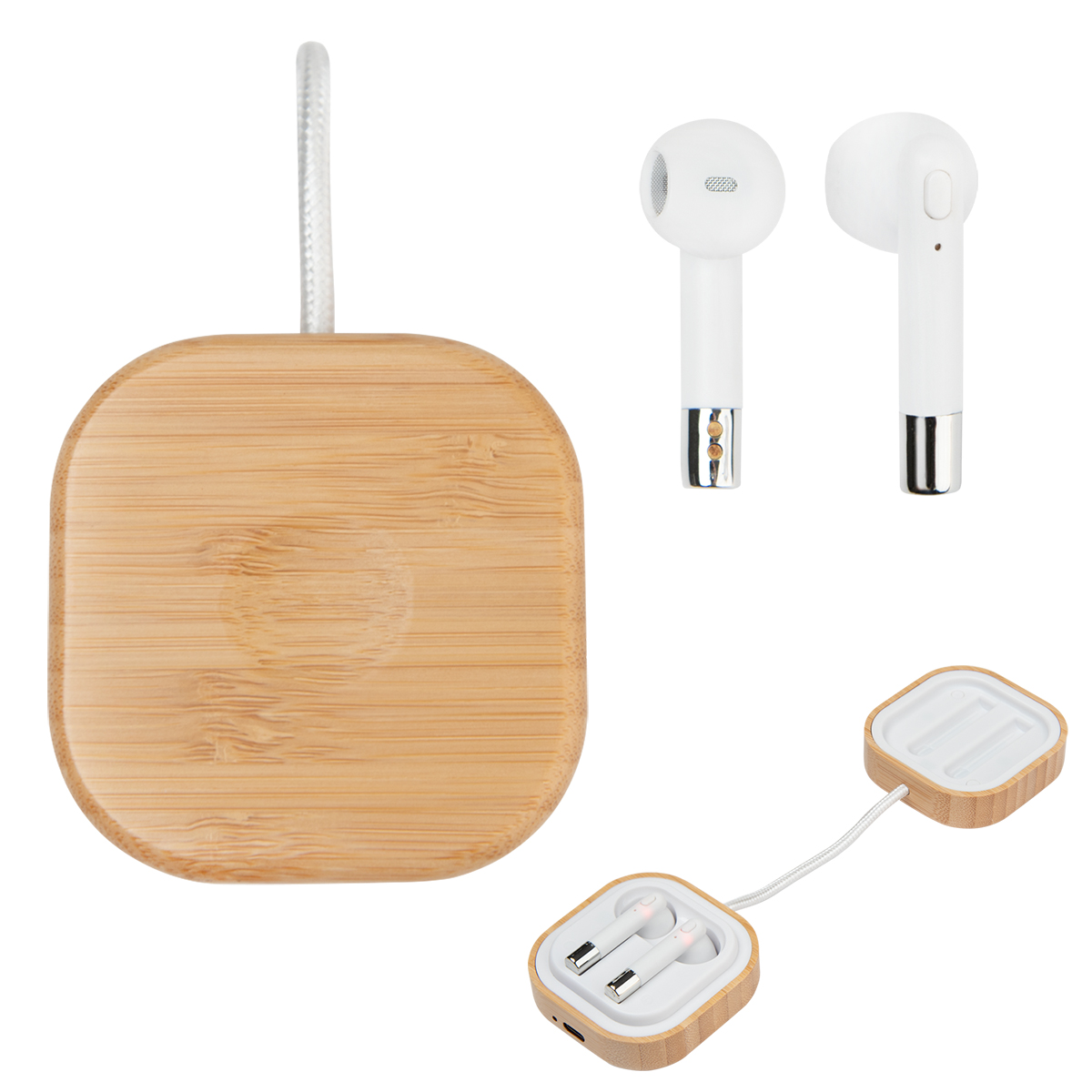 Bamboo Wireless Earbuds & Watch Charger 1