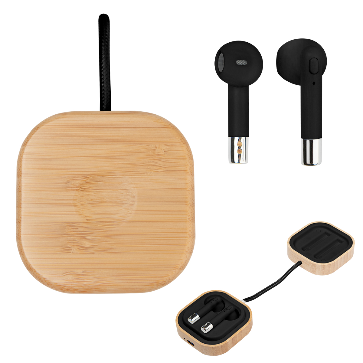Bamboo Wireless Earbuds & Watch Charger 1
