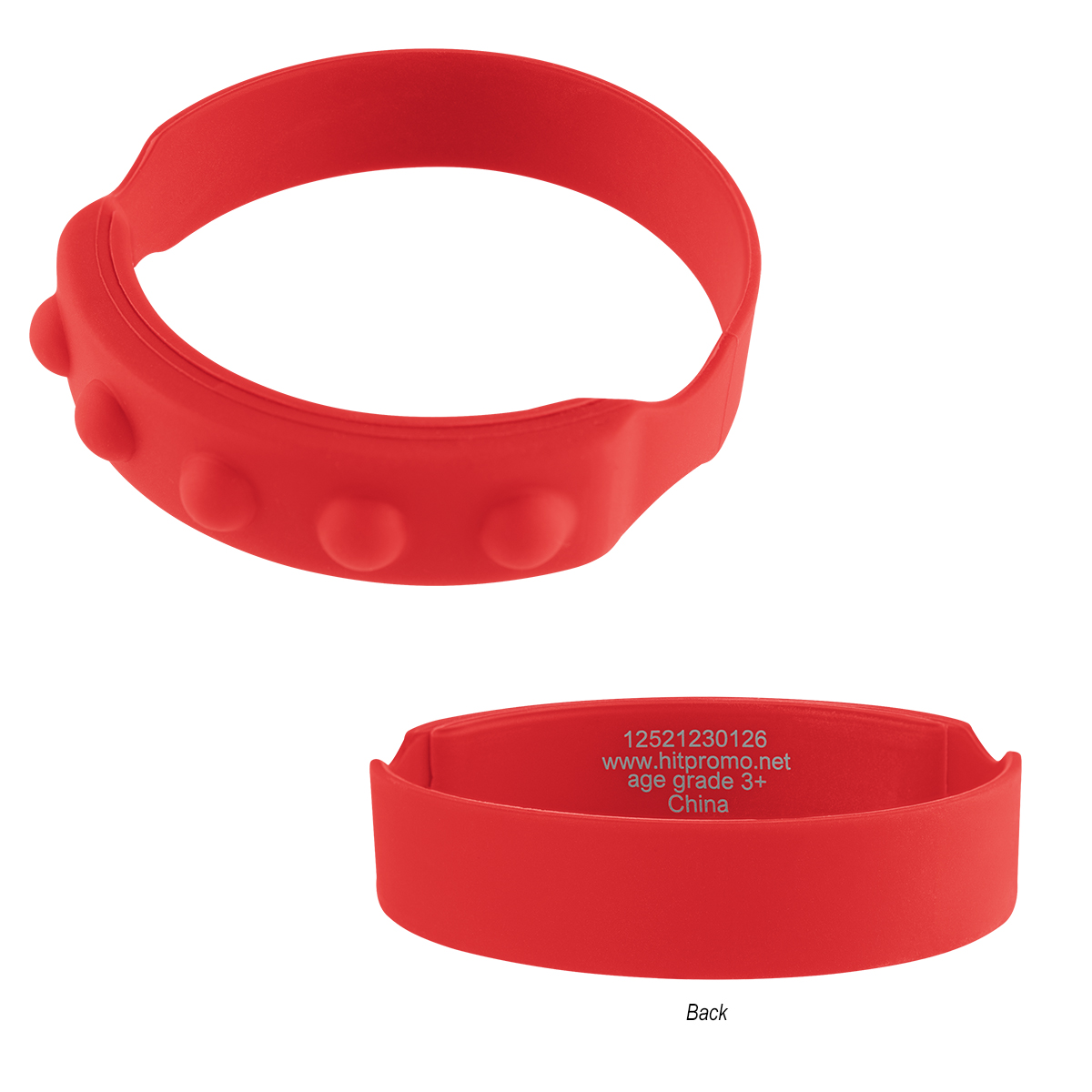 Push Pop Recycled Silicone Wristband 1