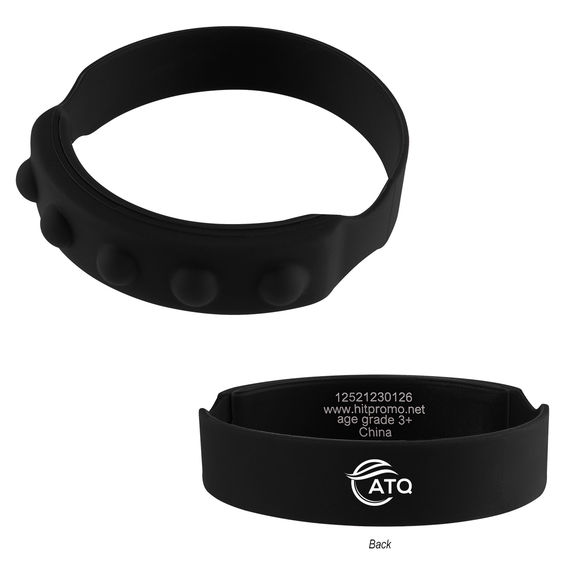 Push Pop Recycled Silicone Wristband 1