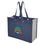 Expo Recycled Non-woven Shopper Tote Bag - 30222 NAVGRA colorbrite Expo Recycled Non-woven Shopper Tote Bag - 30222 NAVGRA colorbrite
