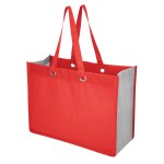 Expo Recycled Non-woven Shopper Tote Bag - 30222 REDGRA blank Expo Recycled Non-woven Shopper Tote Bag - 30222 REDGRA blank
