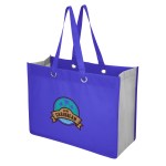 Expo Recycled Non-woven Shopper Tote Bag - 30222 ROYGRA colorbrite Expo Recycled Non-woven Shopper Tote Bag - 30222 ROYGRA colorbrite