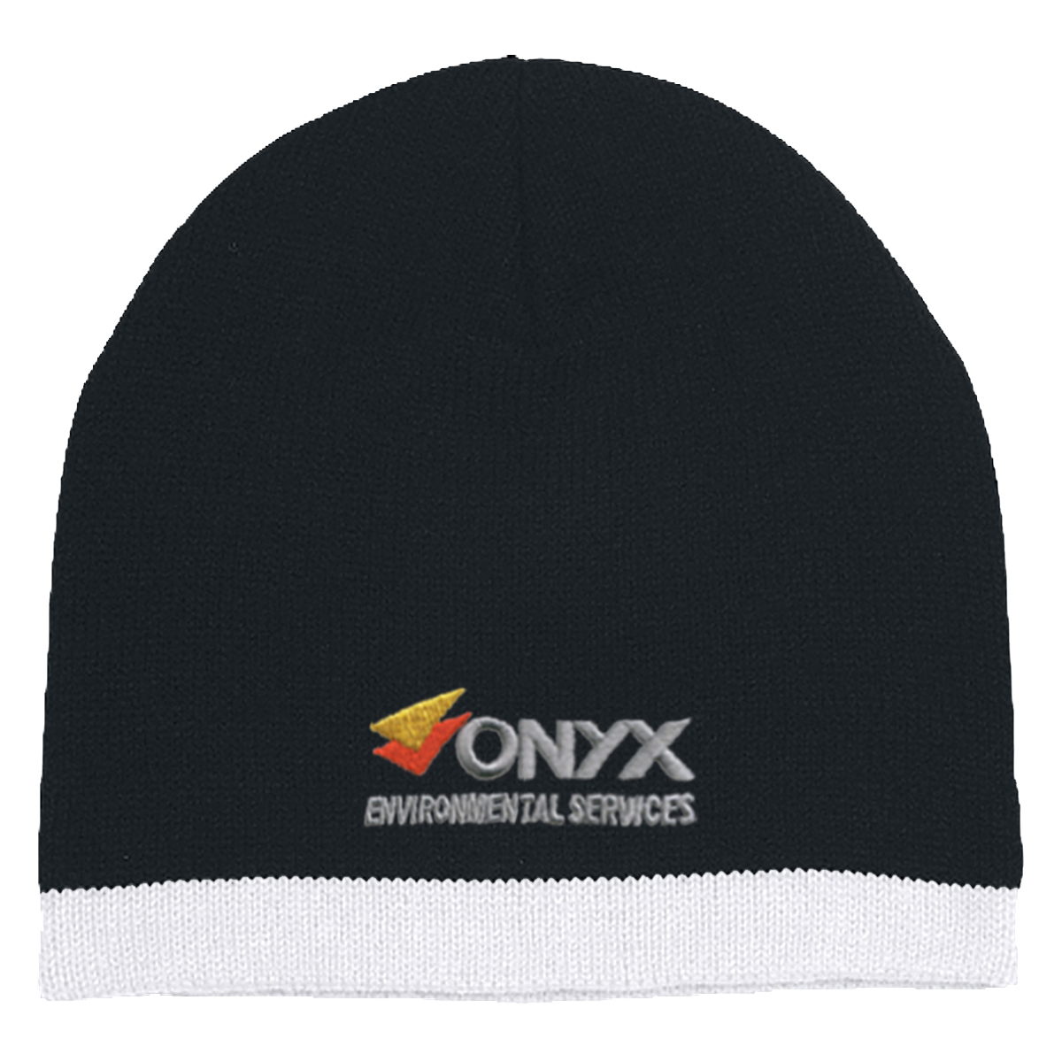 Knit Beanie With Stripe 1