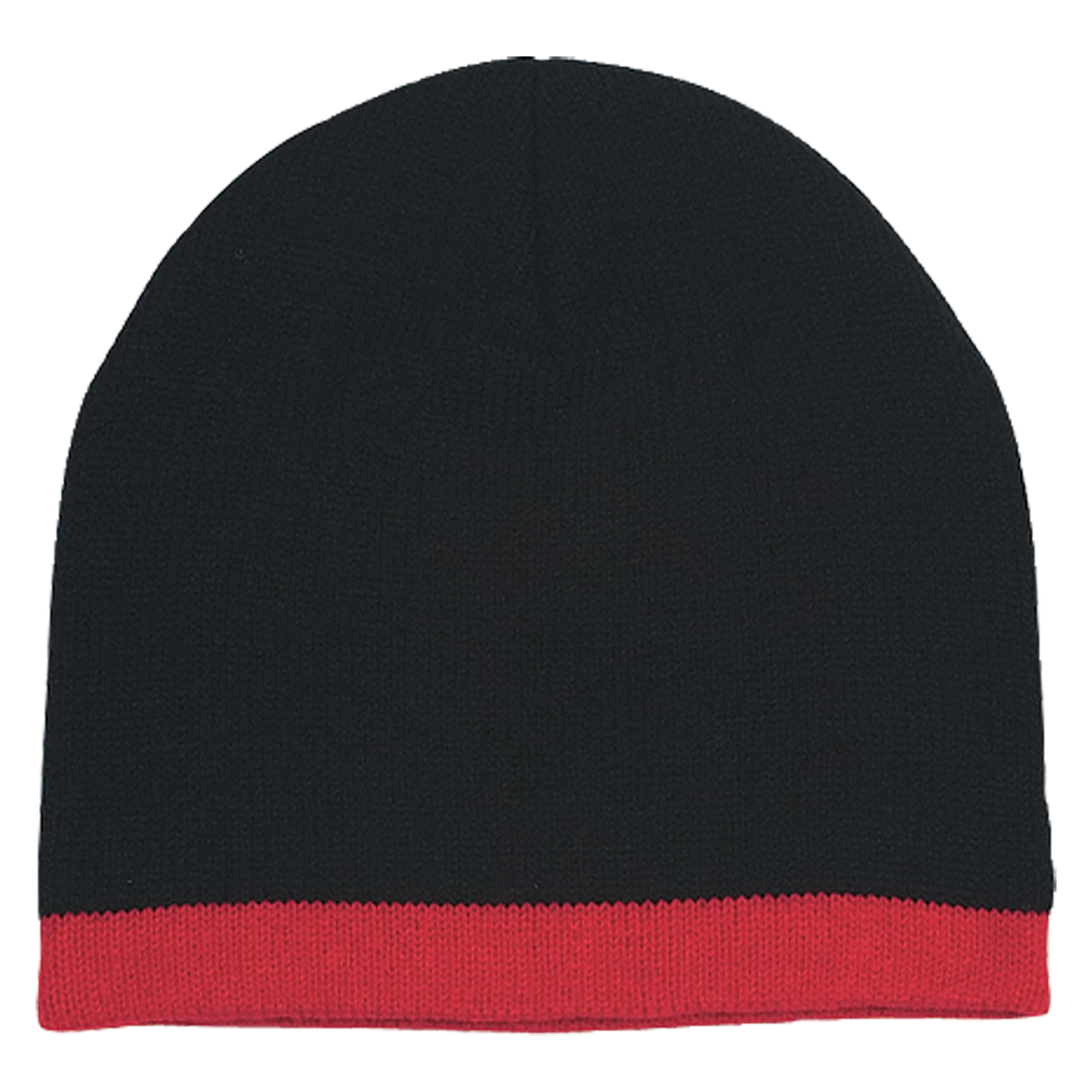 Knit Beanie With Stripe 1