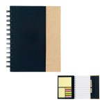 Spiral Notebook With Sticky Notes And Flags - 6107 NATBLU Blank Spiral Notebook With Sticky Notes And Flags - 6107 NATBLU Blank