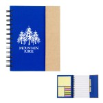 Spiral Notebook With Sticky Notes And Flags - 6107 NATGRN Silkscreen Spiral Notebook With Sticky Notes And Flags - 6107 NATGRN Silkscreen