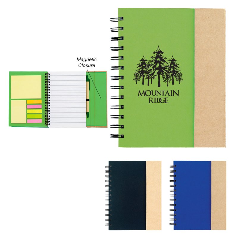 Spiral Notebook With Sticky Notes And Flags 1 Spiral Notebook With Sticky Notes And Flags 1