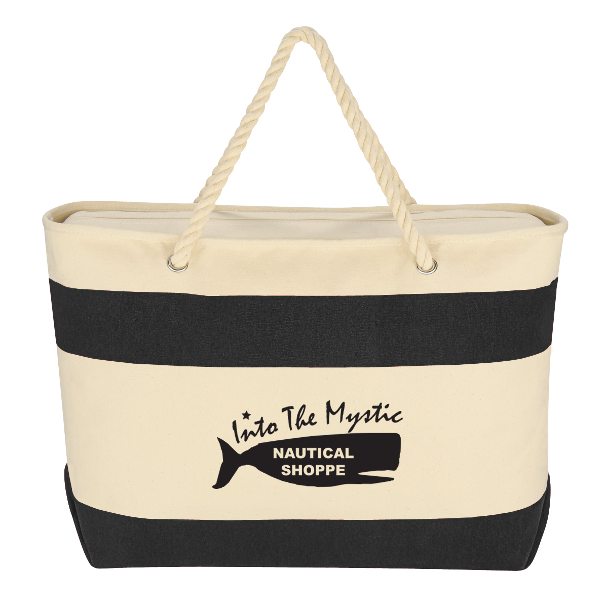 Large Cruising Tote Bag With Rope Handles 1