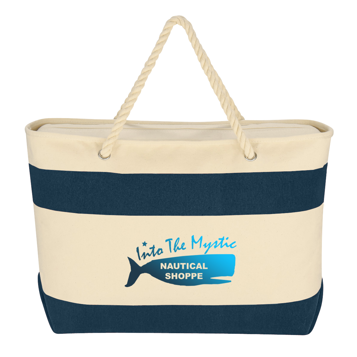 Large Cruising Tote Bag With Rope Handles 1