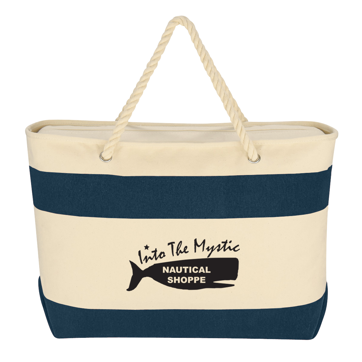Large Cruising Tote Bag With Rope Handles 1