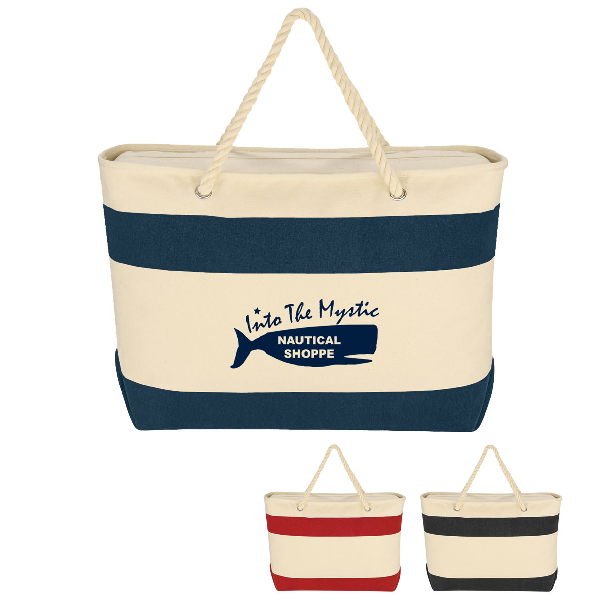 Large Cruising Tote Bag With Rope Handles 1