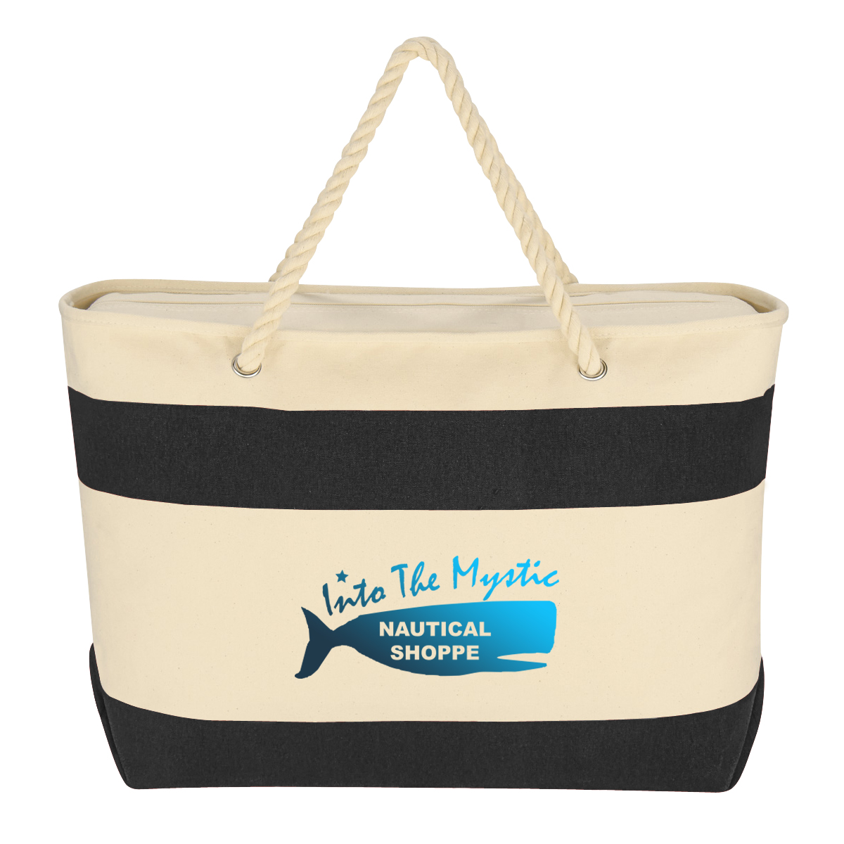 Large Cruising Tote Bag With Rope Handles 1