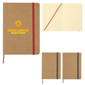 5" X 7" Eco-inspired Strap Notebook 1 5" X 7" Eco-inspired Strap Notebook 1