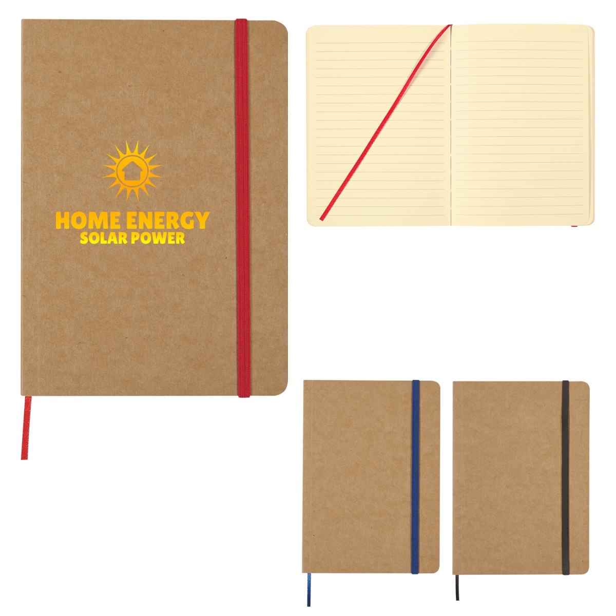 5" X 7" Eco-inspired Strap Notebook 1