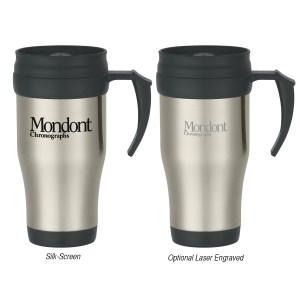 16 Oz. Stainless Steel Slide Action Travel Mug 1 16 Oz. Stainless Steel Slide Action Travel Mug 1