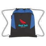Tahoe Heathered Drawstring Backpack - 3469 BLKROY Colorbrite Tahoe Heathered Drawstring Backpack - 3469 BLKROY Colorbrite