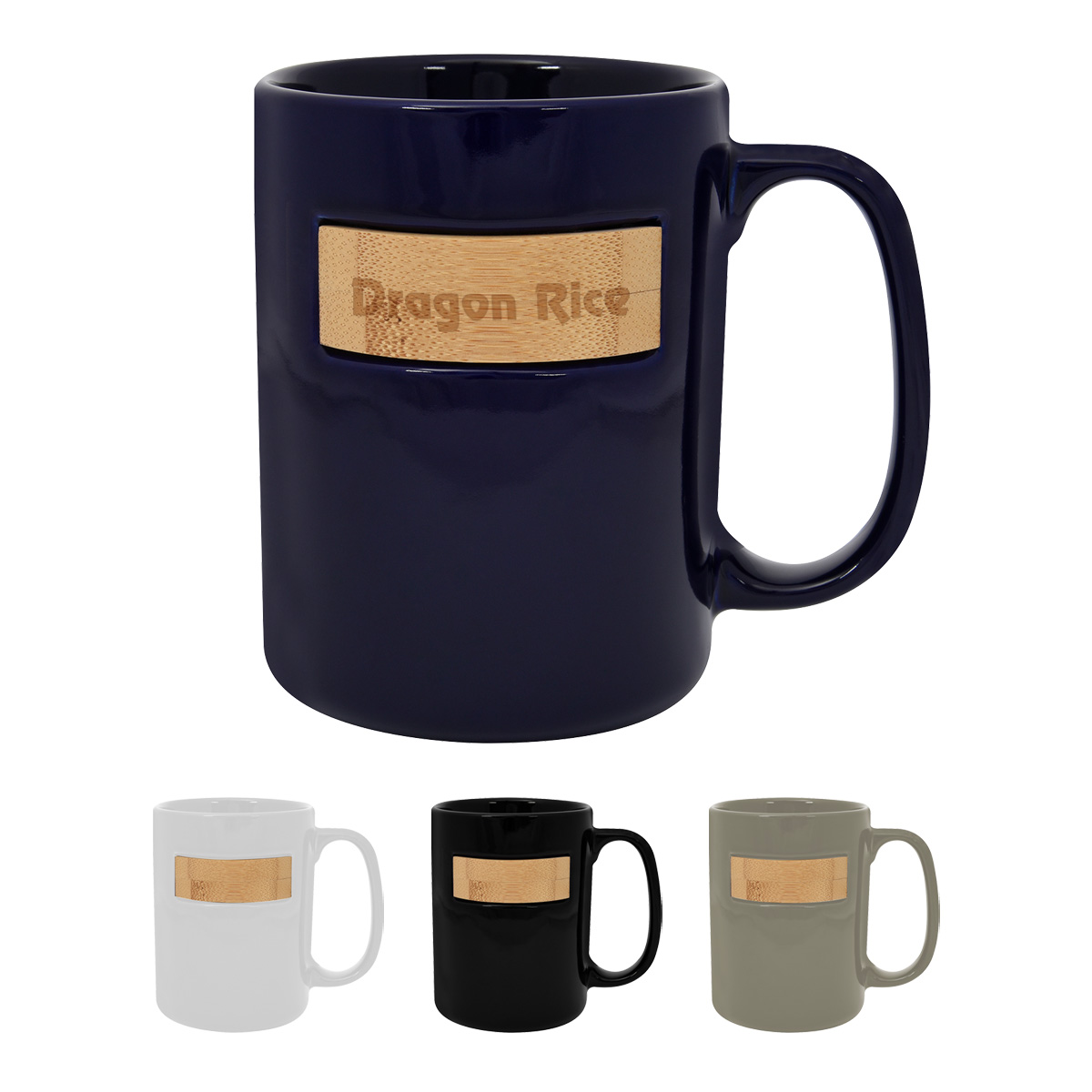 15 Oz. Peek-a-bamboo Stoneware Mug 1