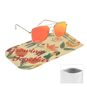 Aviator Sunglasses With Rpet Microfiber Sunglass Pouch 1 Aviator Sunglasses With Rpet Microfiber Sunglass Pouch 1