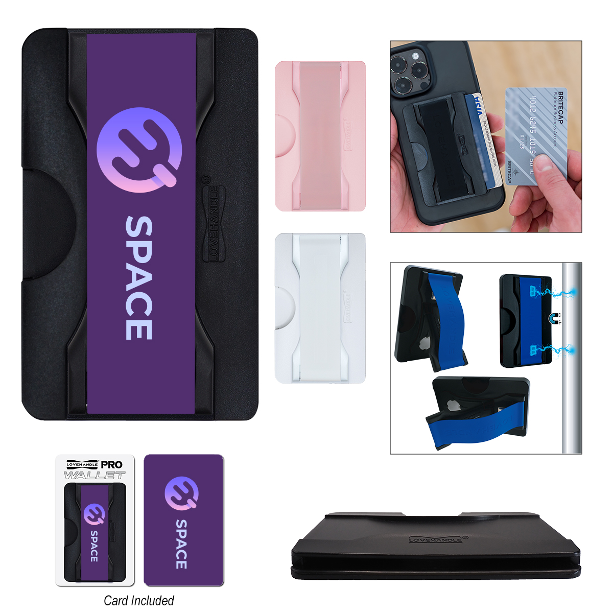 Lovehandle® Pro Wallet Phone Grip 1