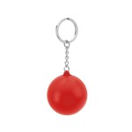 Round Pu Stress Reliever Keychain - 22354 RED Blank Round Pu Stress Reliever Keychain - 22354 RED Blank