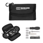 Verto 19-piece Tool Set With Rpet Case - 20121 BLK Silkscreen Verto 19-piece Tool Set With Rpet Case - 20121 BLK Silkscreen