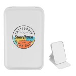 Leatherette Compact Mirror - 85048 WHT Digibrite Leatherette Compact Mirror - 85048 WHT Digibrite