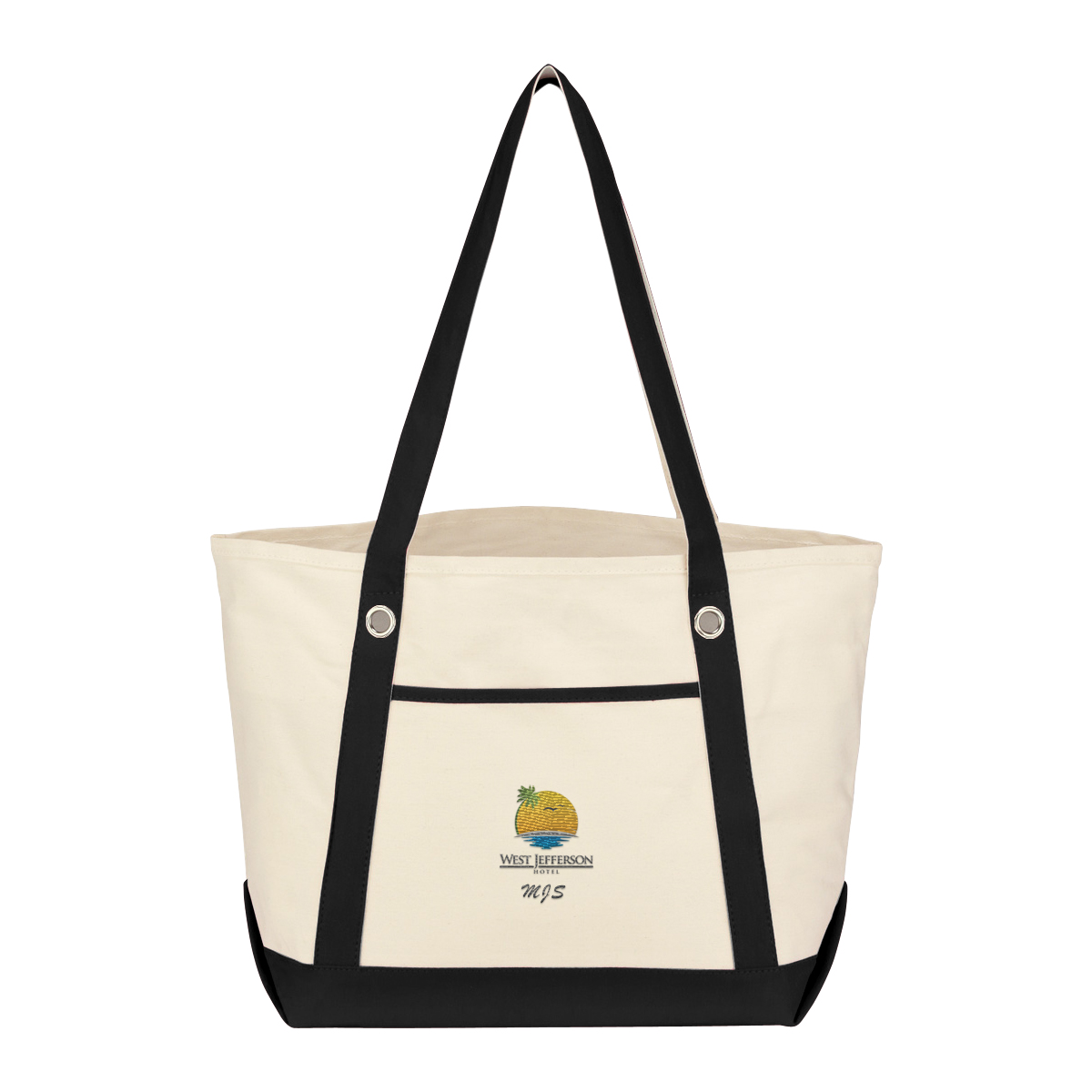 Medium Cotton Canvas Sailing Tote Bag 1