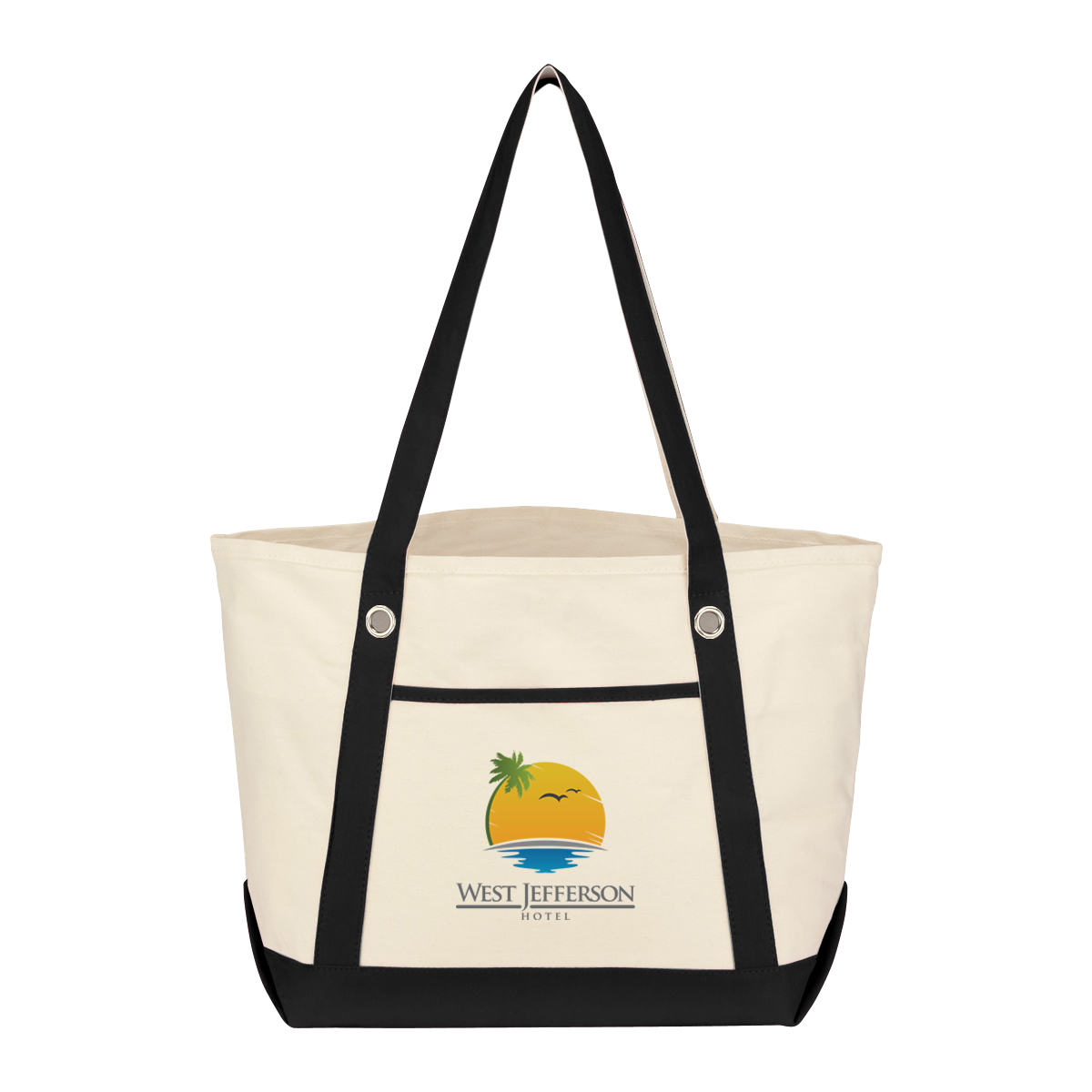 Medium Cotton Canvas Sailing Tote Bag 1