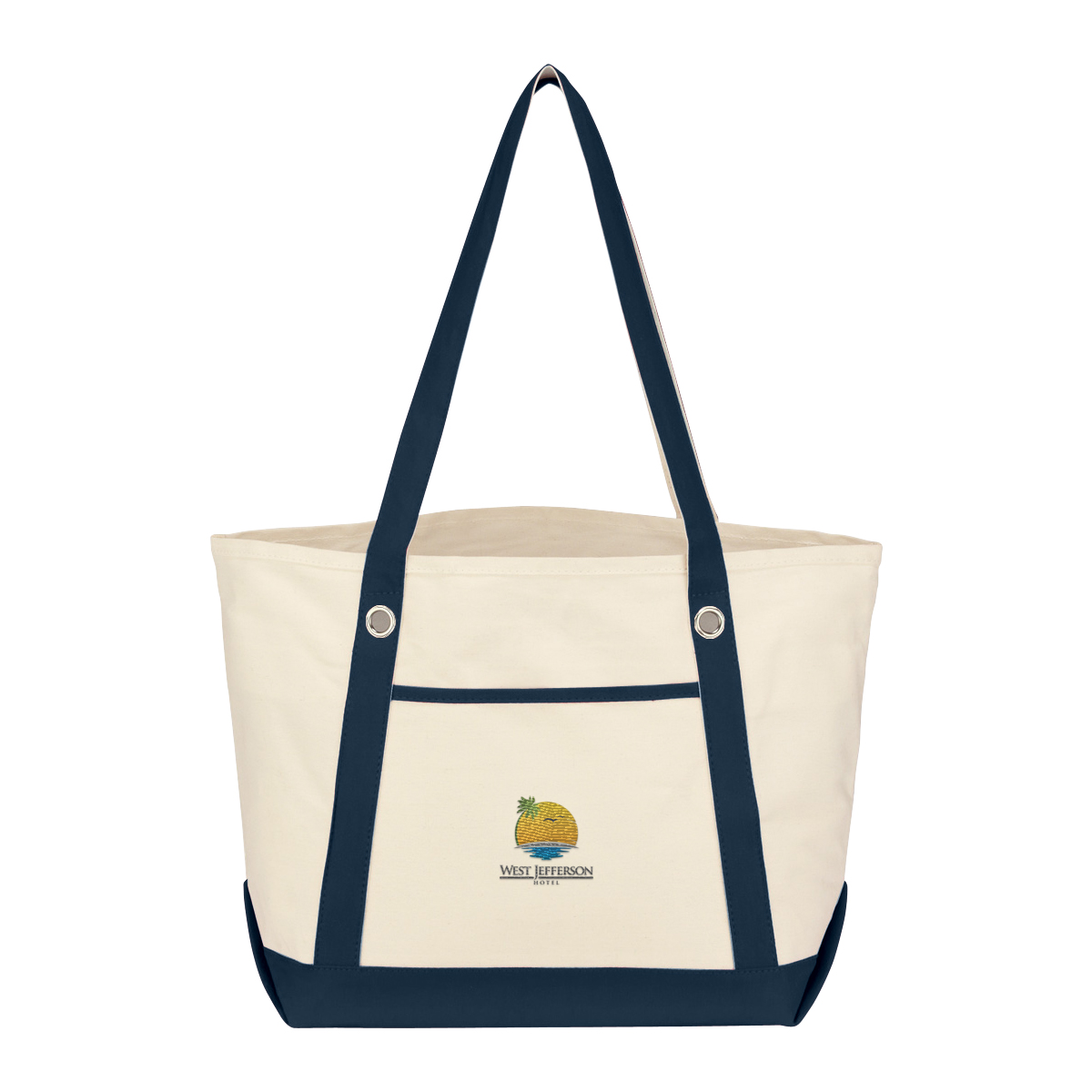 Medium Cotton Canvas Sailing Tote Bag 1