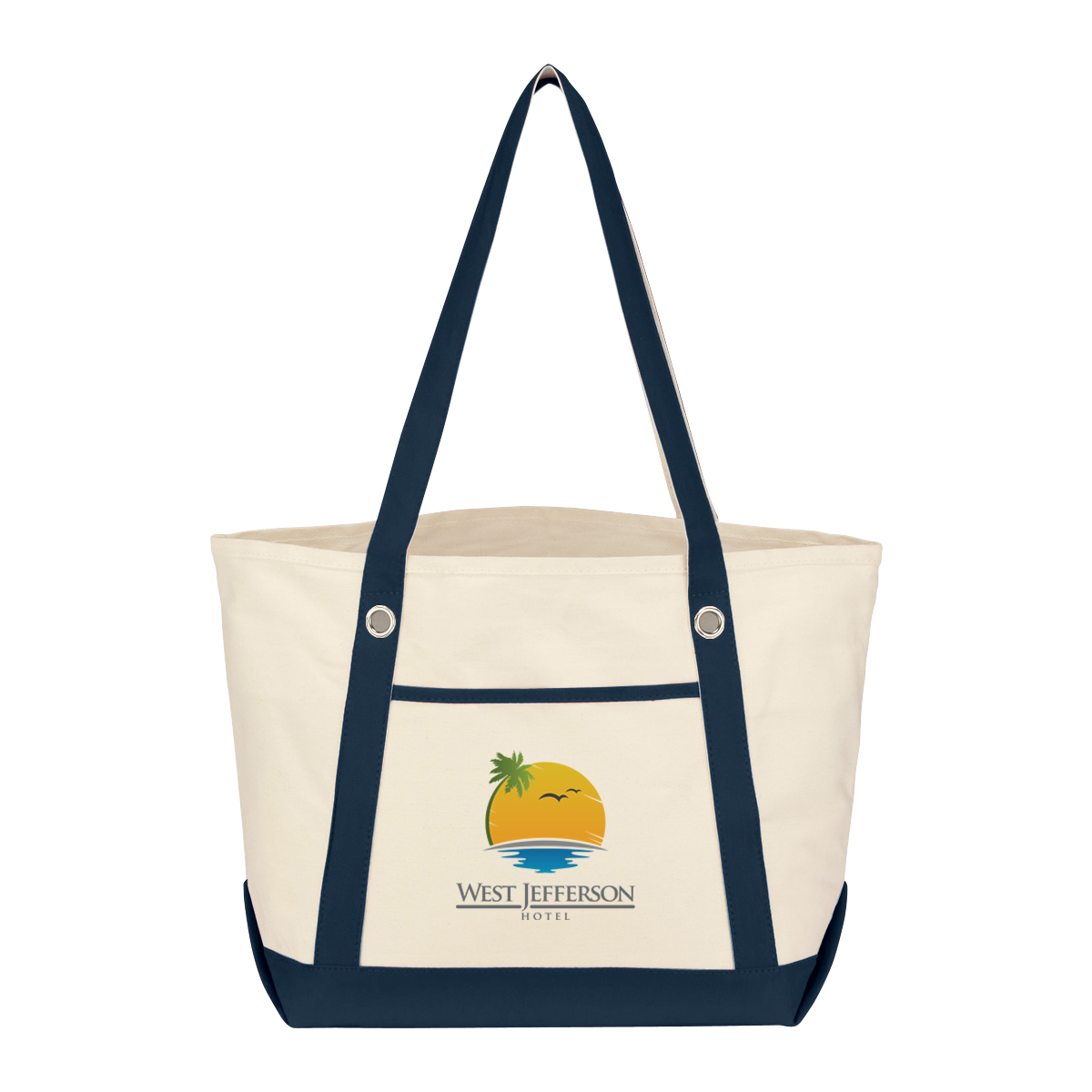 Medium Cotton Canvas Sailing Tote Bag 1