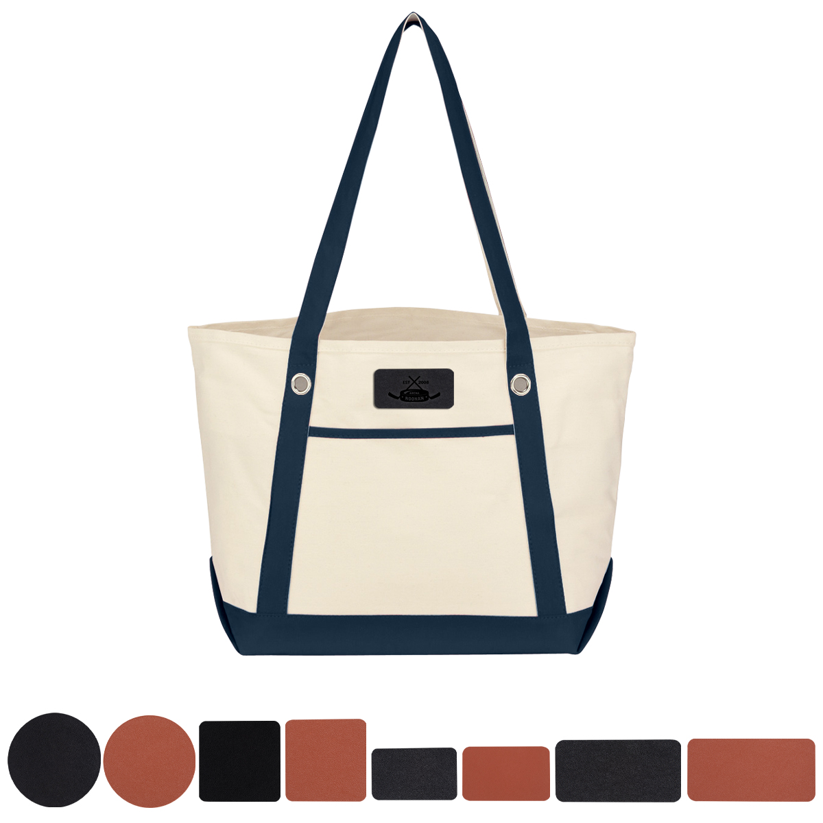 Medium Cotton Canvas Sailing Tote Bag 1