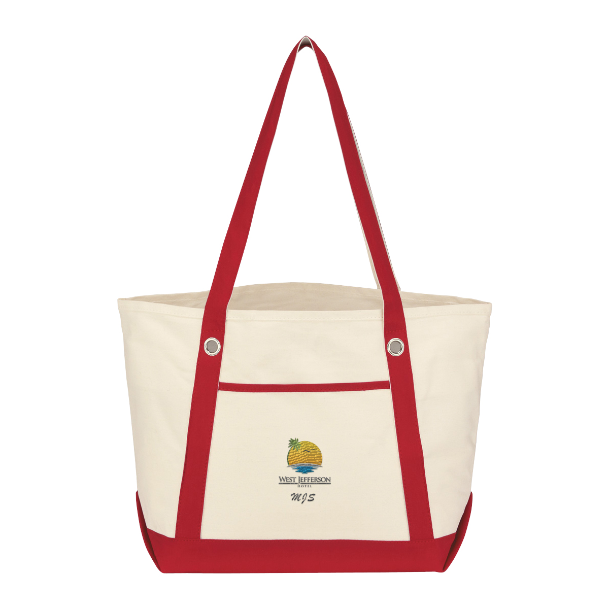 Medium Cotton Canvas Sailing Tote Bag 1