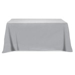 Flat Poly/cotton 4-sided Table Cover - Fits 6' Standard Table - 0XTFL46 navy Flat Poly/cotton 4-sided Table Cover - Fits 6' Standard Table - 0XTFL46 navy