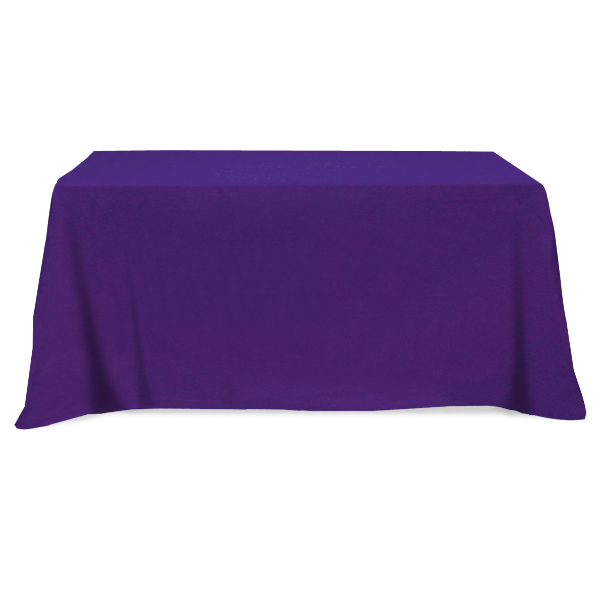 Flat Poly/cotton 4-sided Table Cover - Fits 6' Standard Table 1