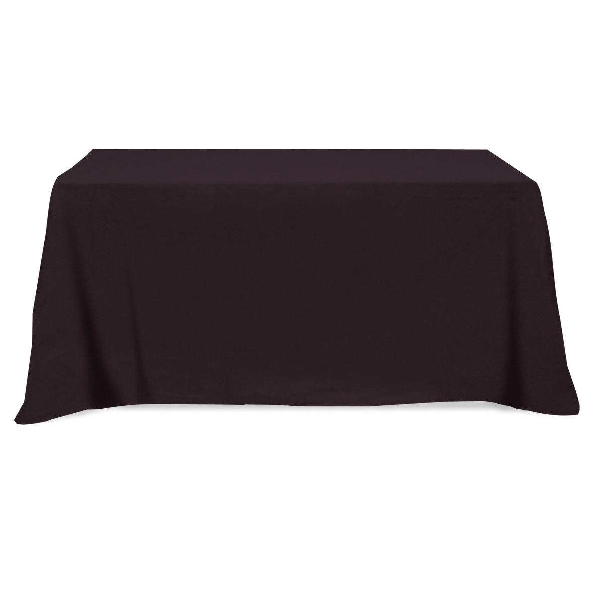 Flat Poly/cotton 4-sided Table Cover - Fits 6' Standard Table 1