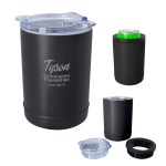 2-in-1 Copper Insulated Beverage Holder And Tumbler - 5613 BLK Personalization Laser 2-in-1 Copper Insulated Beverage Holder And Tumbler - 5613 BLK Personalization Laser
