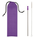 Stainless Steel Straw Kit - 5210 RED Silkscreen Stainless Steel Straw Kit - 5210 RED Silkscreen