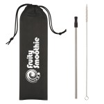 Stainless Steel Straw Kit - 5210 BLK Silkscreen Stainless Steel Straw Kit - 5210 BLK Silkscreen