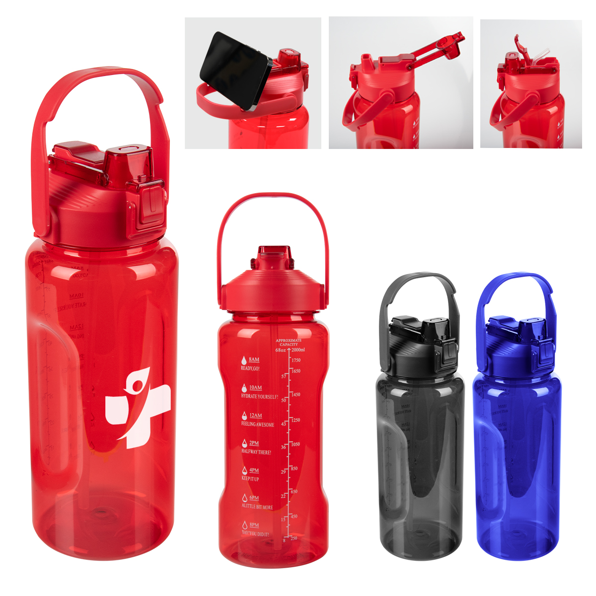 68 Oz. Motivational Water Bottle 1