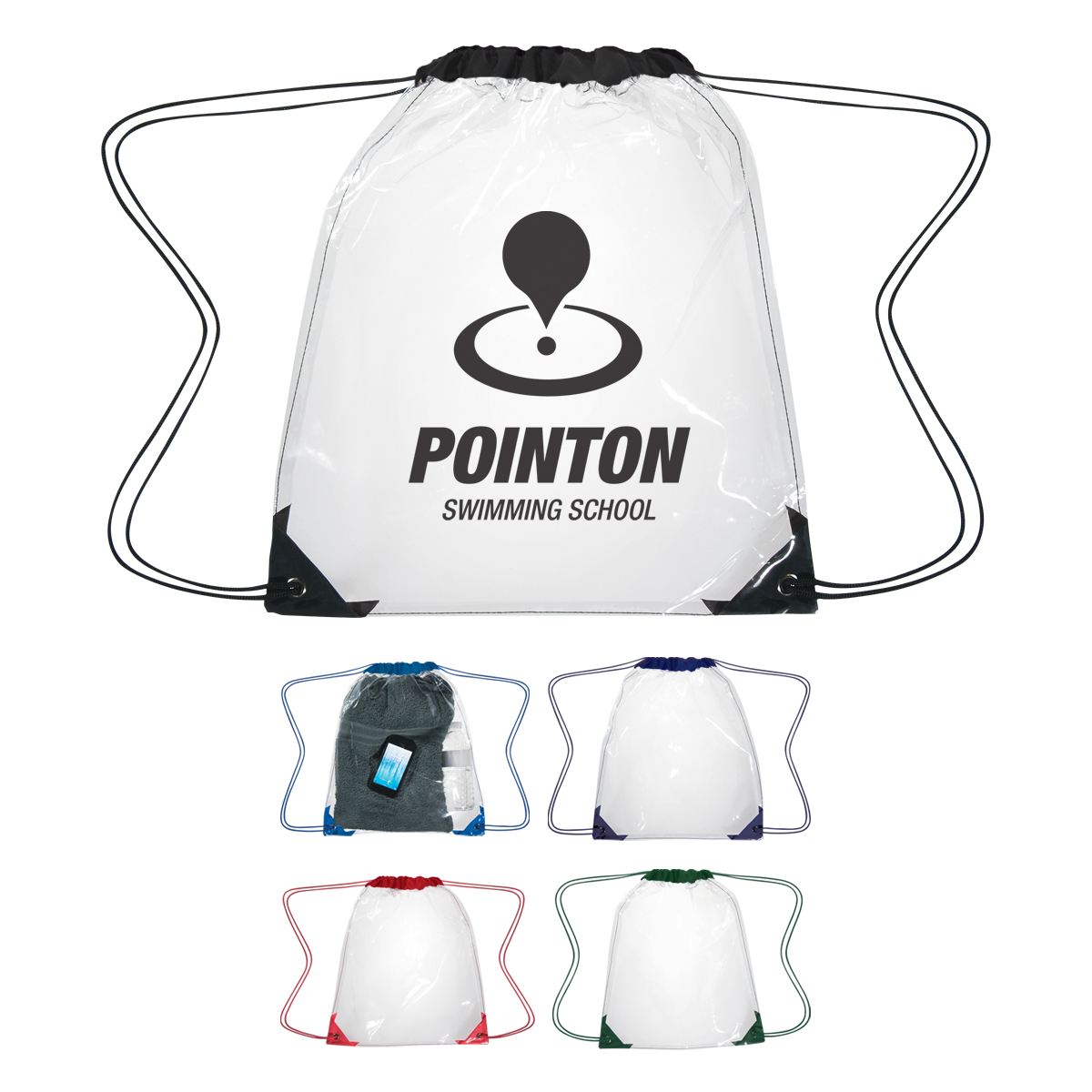 Clear Eva Drawstring Backpack 1