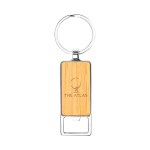 Bristol Bamboo Key Tag With Bottle Opener - 20082 BAMBOO Laser Bristol Bamboo Key Tag With Bottle Opener - 20082 BAMBOO Laser