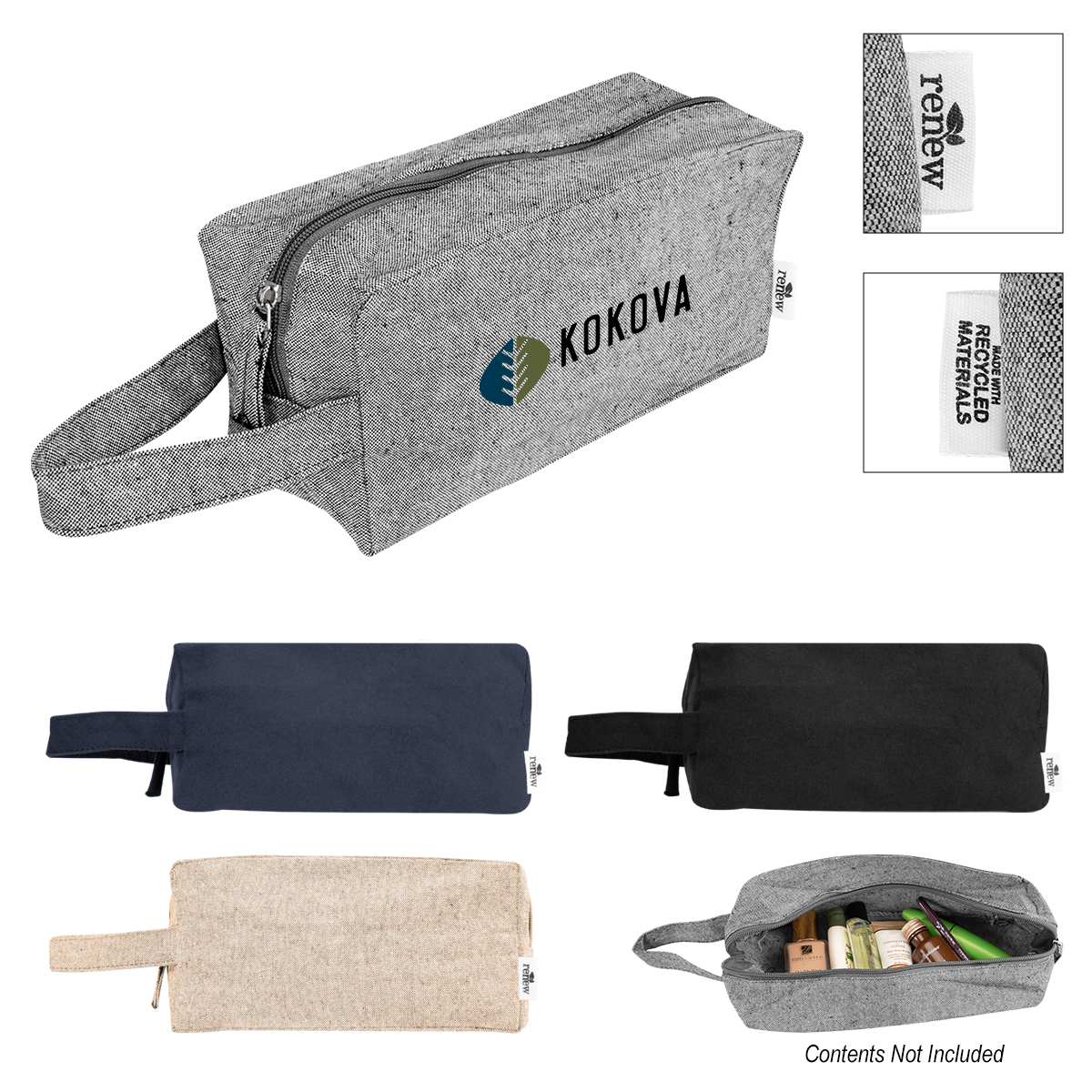 Brooke Recycled Cotton Toiletry Bag 1