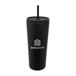 24 Oz. Brooklyn Recycled Stainless Steel Tumbler - 50307 BLK Silkscreen 24 Oz. Brooklyn Recycled Stainless Steel Tumbler - 50307 BLK Silkscreen