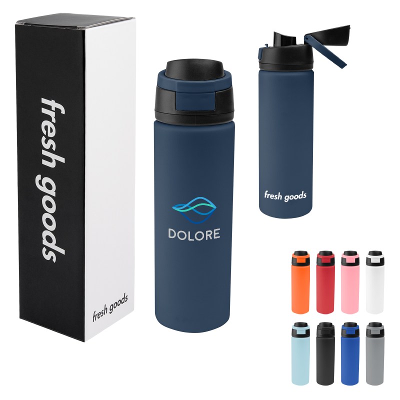 Fresh Goods 24 Oz. Pop Sip Recycled Stainless Steel Bottle 1 Fresh Goods 24 Oz. Pop Sip Recycled Stainless Steel Bottle 1