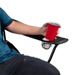 Double Take Folding Chair For Two - 7077 BLK Inuse Double Take Folding Chair For Two - 7077 BLK Inuse